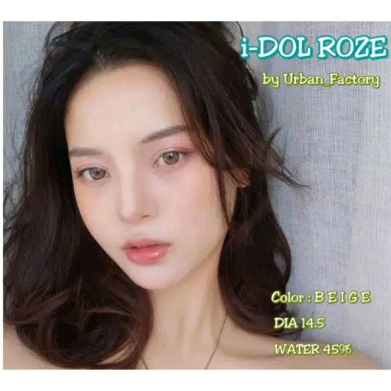 Softlens IDOL ROZE 14.5 MM NORMAL by URBAN FACTORY / Softlen Soflen Warna