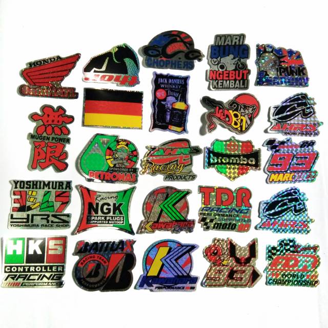 Sticker Unik Stiker motor hologram sticker motor hologram stiker unik 