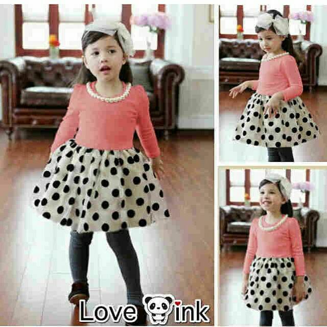 KID ELLE POLKA PEACH + KALUNG