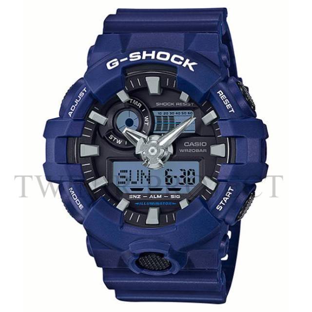 Jam Tangan Pria Casio G-Shock Type GA-700-2ADR Original / Casio Gshock GA 700 2A Biru