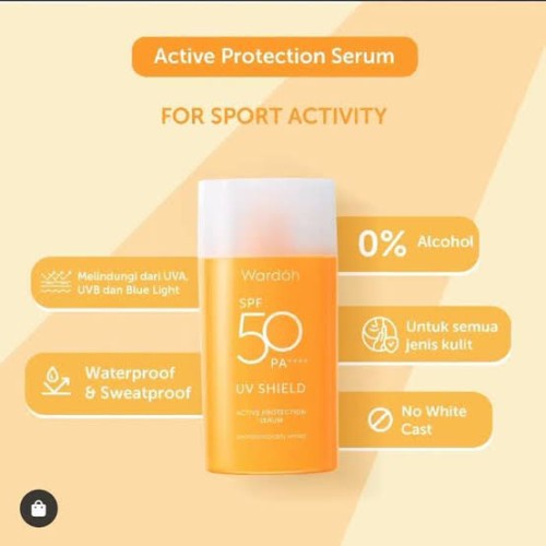 ❄️MATCHA❄️ WARDAH UV SHIELD AQUA FRESH ESSENCE - ACTIVE PROTENTION SPF 30 50 PA++ - SPF 30PA++