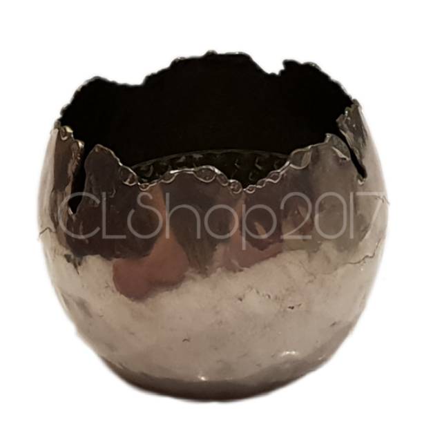 TEMPAT LILIN / CANDLE HOLDER BROKEN EGG SHAPE 10 x 9 x 9 cm