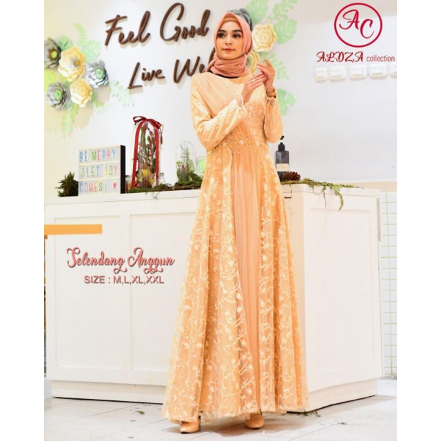 Gamis Selendang Anggun Original Butik