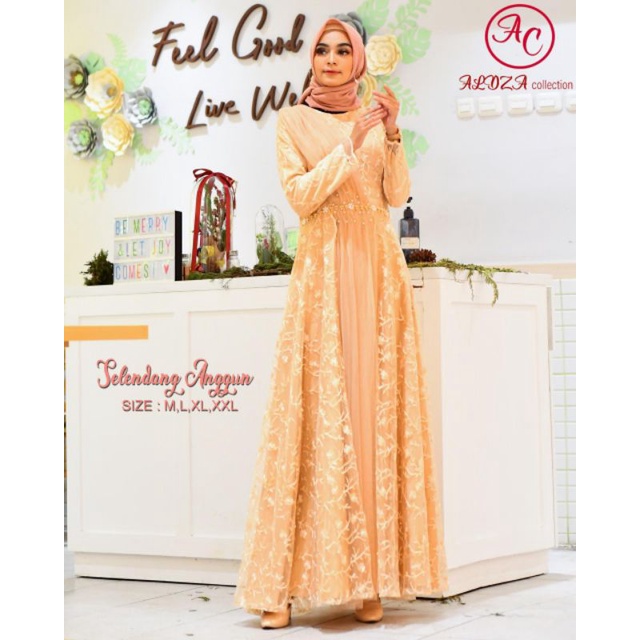 Gamis Selendang Anggun Original Butik