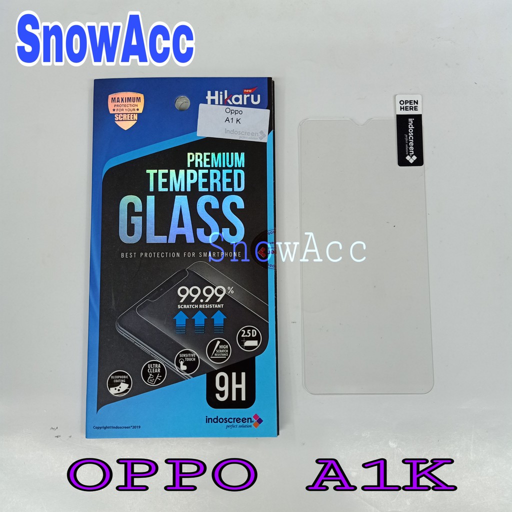 Hikaru Anti Gores Tempered Glass OPPO A1K Anti Gores Kaca