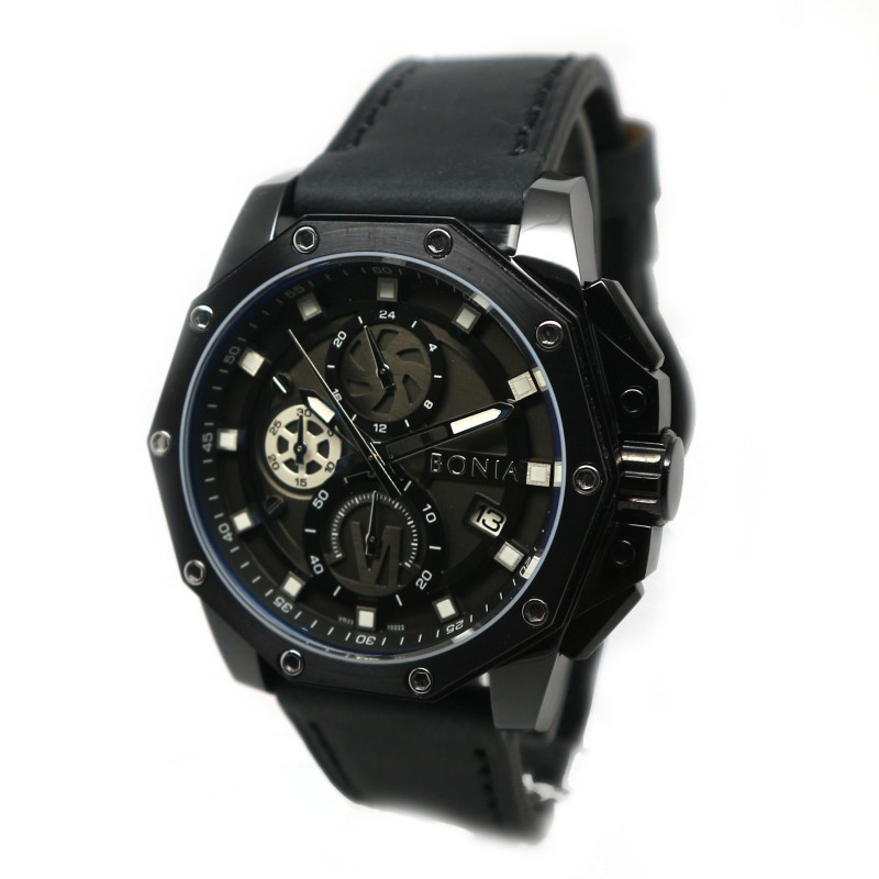 Bonia BNB10222-1732C Jam Tangan Pria - Black