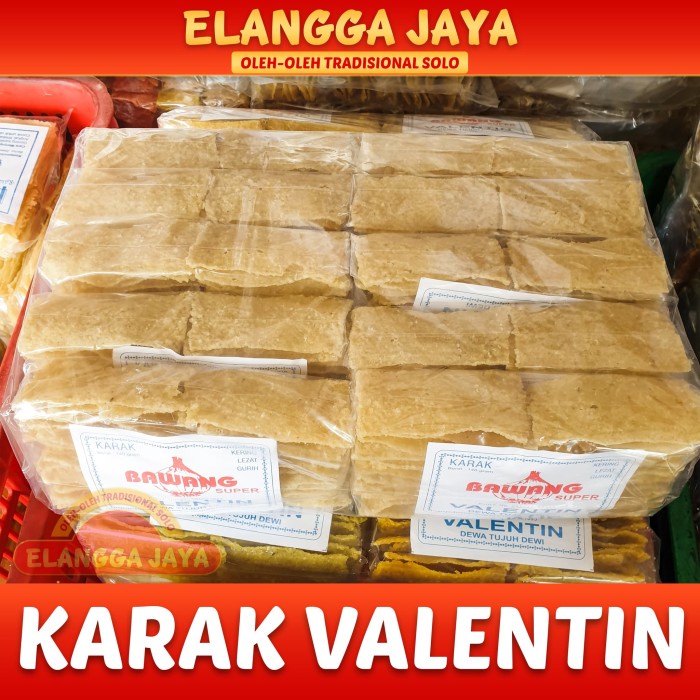 

✨COD✨ Karak Valentin 1 Pak isi 10 kemasan Kerupuk Puli Mentah - Bawang