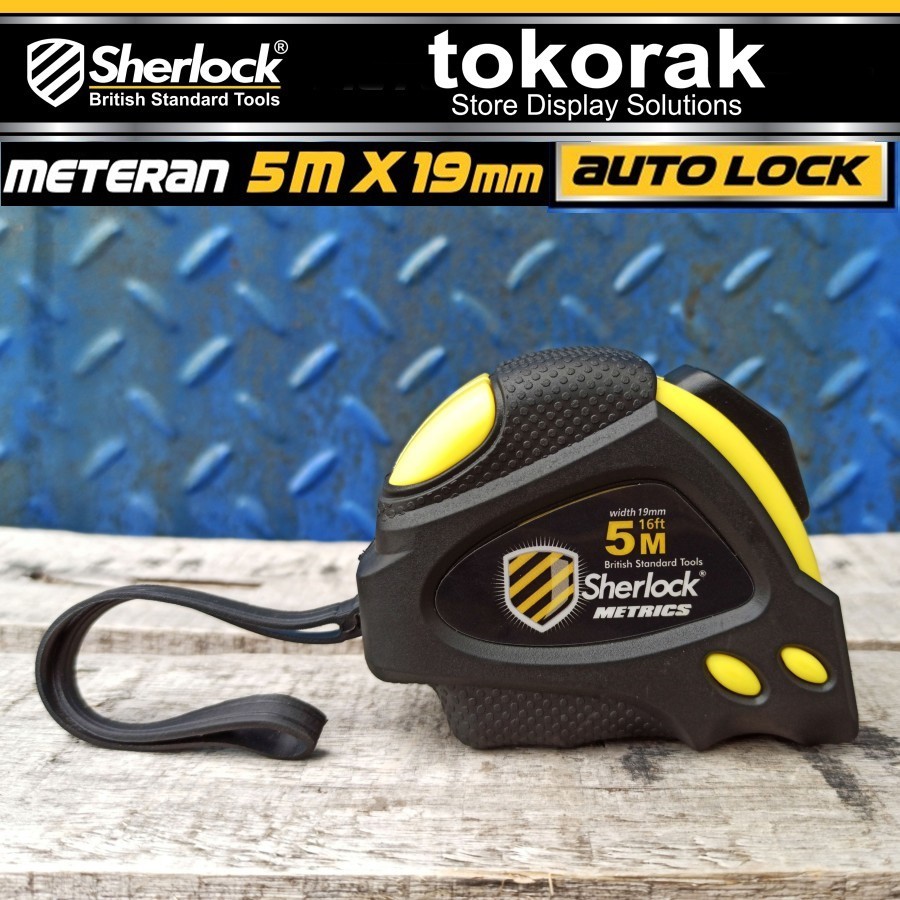 METERAN ROLL 5M X 19MM SHERLOCK - AUTO LOCK METRICS METERAN GULUNG