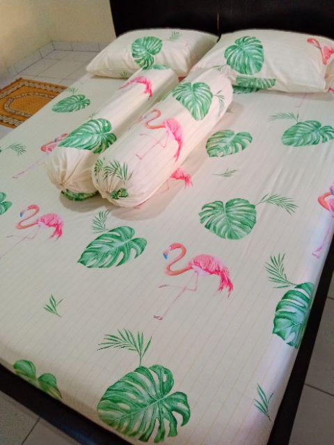 iSpreii Flamingo Salur Putih Krem iSpreii Katun Catra iSpreii Flamingo Salur Putih Krem iSpreii Katun Catra