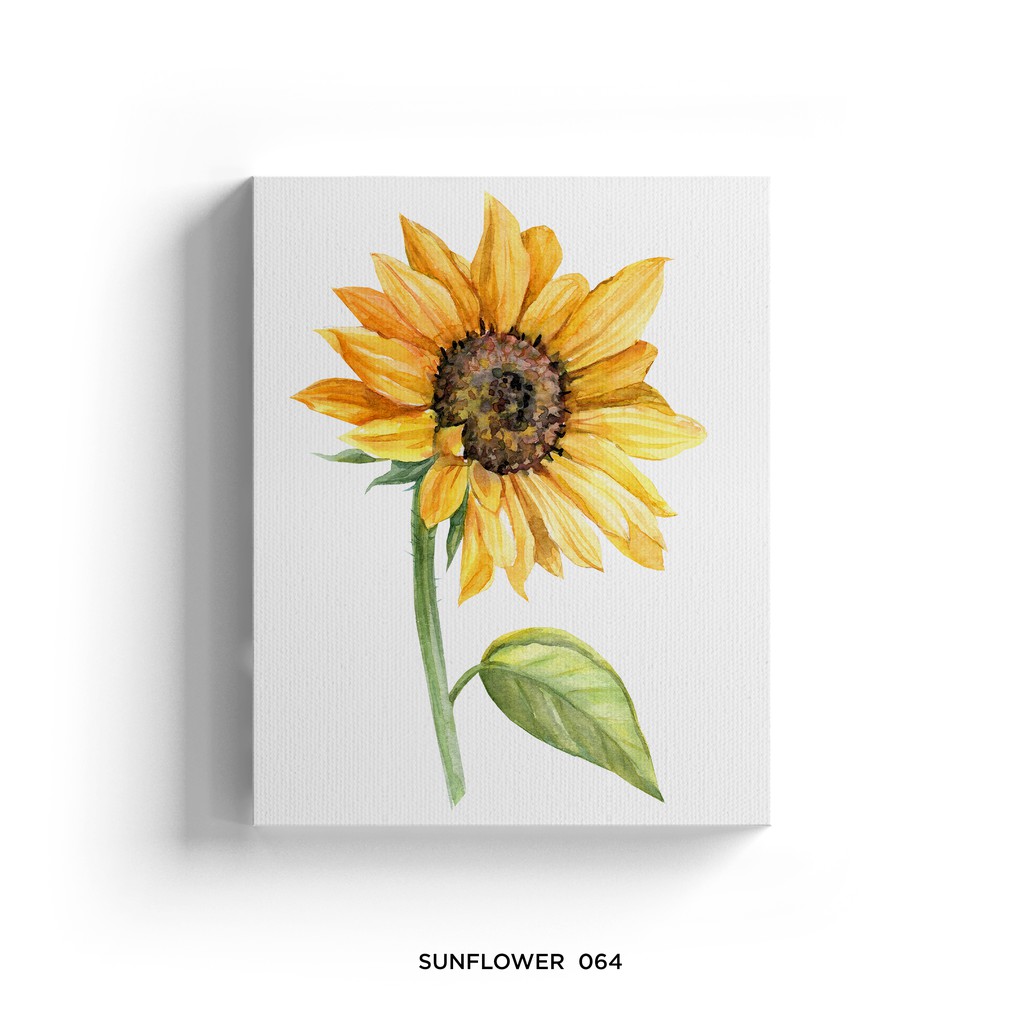 Lukisan Dekorasi Sunflower Poster Kanvas Hiasan Dinding Bunga Matahari 20x25cm Shopee Indonesia