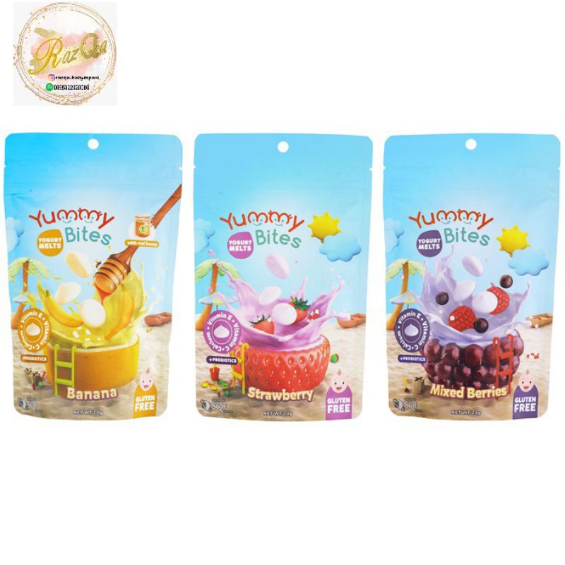 Yummy Bites Yogurt Melt mixedberry banana honey