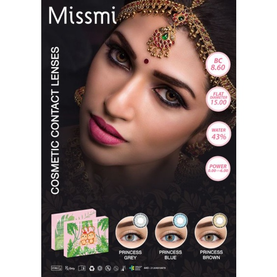 Softlens Missmi 15 mm minus -0.50 sd -6.00 by Gelflex / soflense soflen warna colour