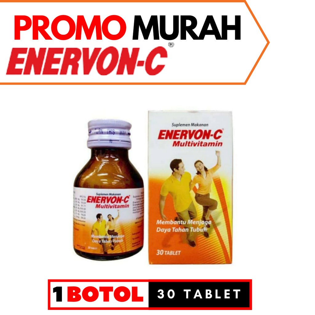 Enervon C isi 30 tablet -Multivitamin - Vitamin C - Enervon C Botol 30