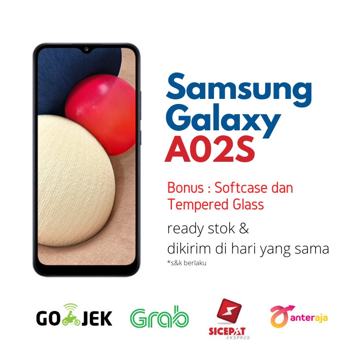✨BISA COD✨ Samsung Galaxy A02S 4/64 RAM 4GB ROM 64GB Garansi Resmi SEIN - Putih