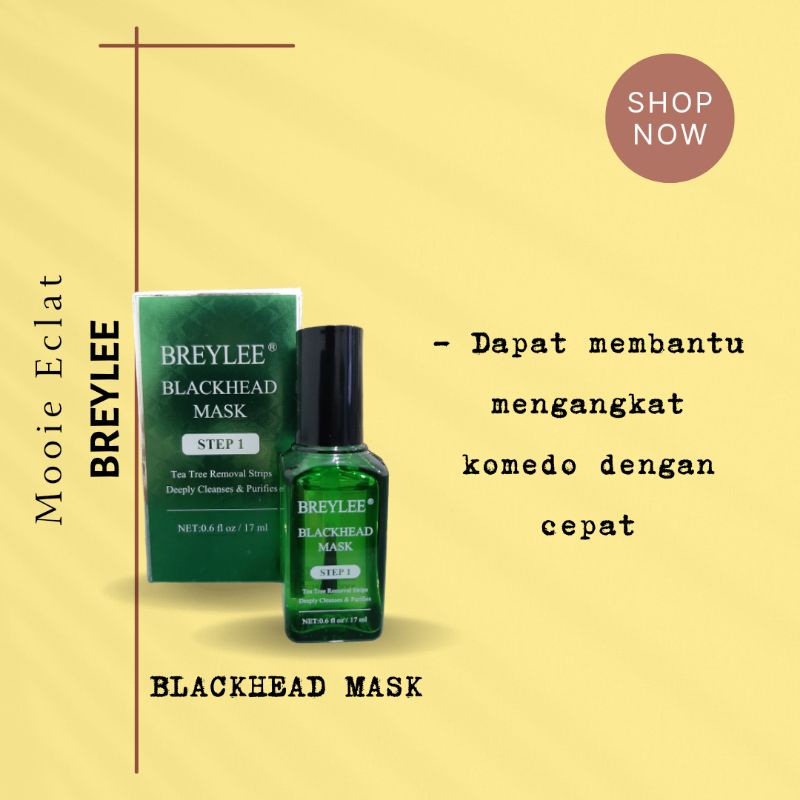 BREYLEE BLACKHEAD MASK MENGANGKAT KOMEDO HITAM ATAU PUTIH