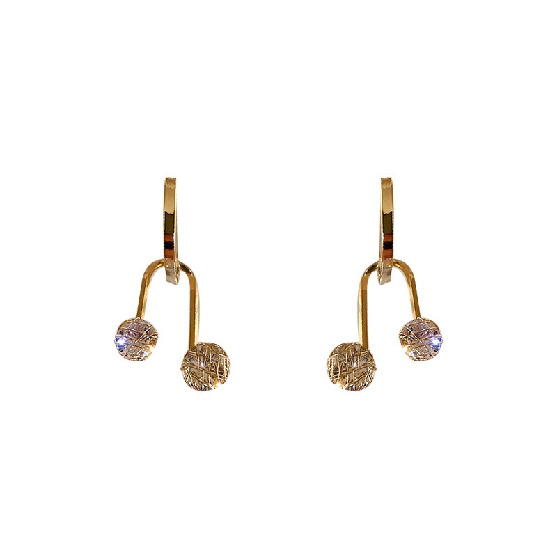 Geometris Berbentuk U Zirkon Anting Wanita Korea fashion Pesta Aksesoris Telinga