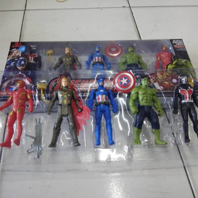 Mainan anak lego avengers set isi 5