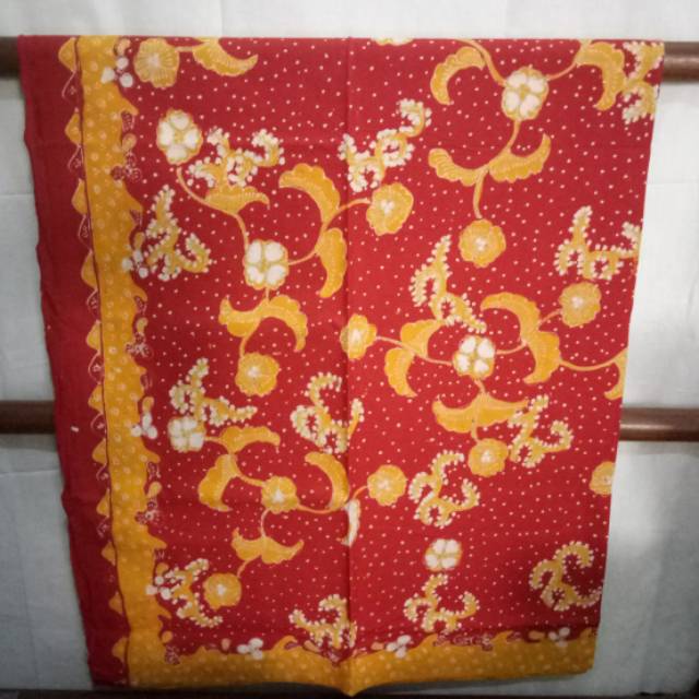 batik tulis lasem merah kuning sekar jagad