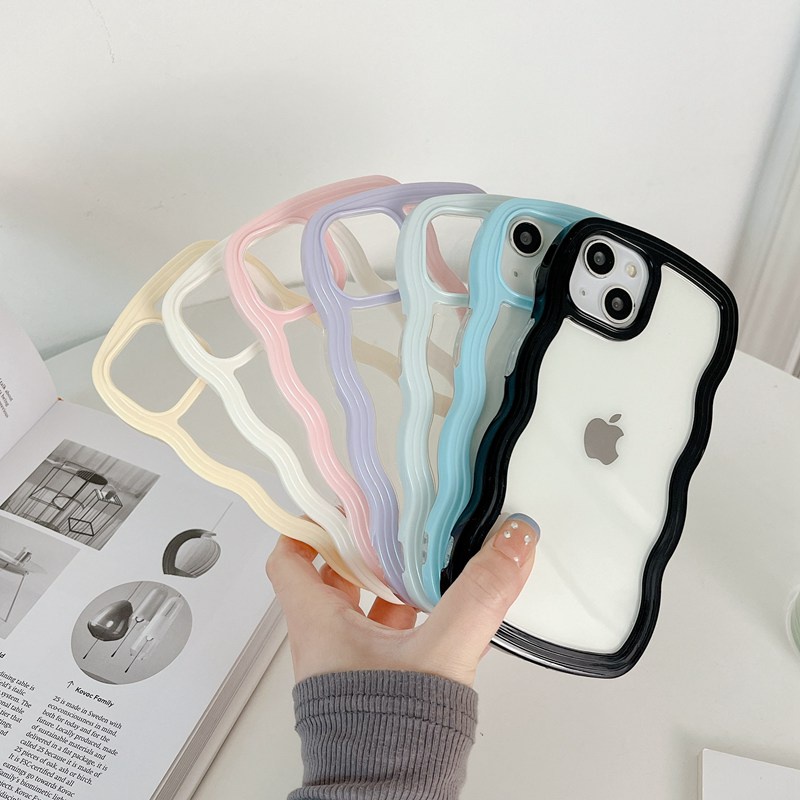 New! Curly Edge Case - Softcase for iPhone 12 13 14 Pro 14 Plus 12Pro max 13Pro max 14Pro max PROMAX