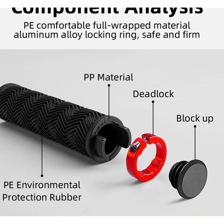 ー Rockbros Bt1005 Bike Hand Grips Bicycle Handlebar Grip Tutup Setang Handgrip Stang Sepeda Mtb Lip Shopee Indonesia