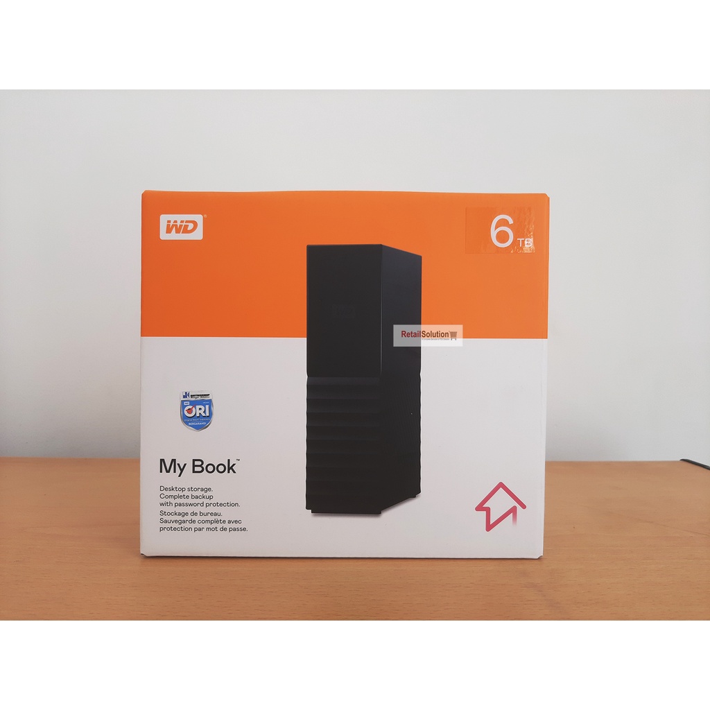 HDD WD Mybook Desktop 6TB USB 3.0 ORI - Hardisk External My Book