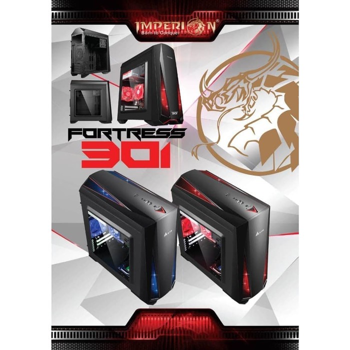 IMPERION FORTRESS 301 CASING PC Gaming Case Komputer Casing