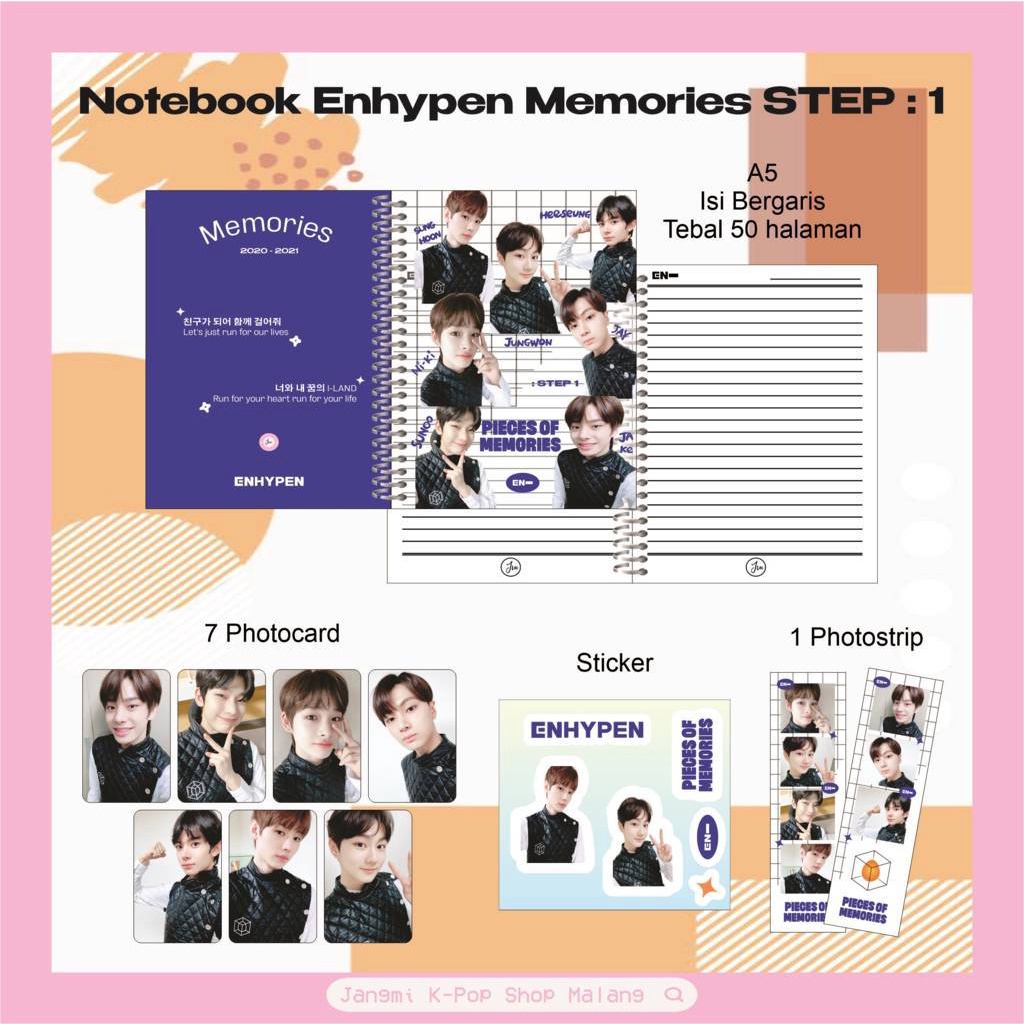 

Notebook Enhypen - Memories | Notebook Enhypen | Notebook I-Land | Notebook K-POP | Notebook Aesthethic | Fankit Enhypen | Stuff Enhypen