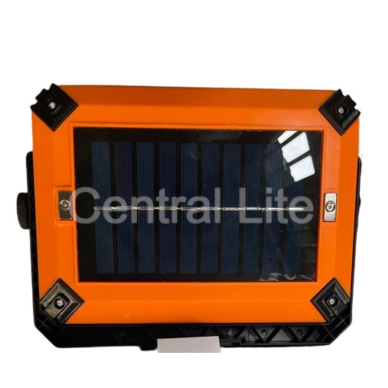 Lampu Sorot LED Portable 200 Watt Cas Listrik dan Solar Panel Surya