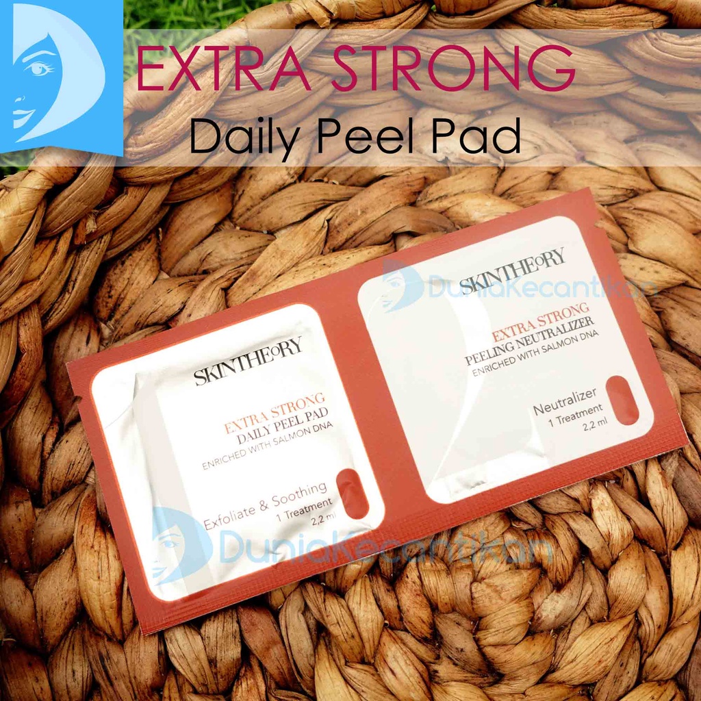 Skin Theory Daily Peel Pad Mild / Strong / Extra Strong Enriched With DNA Salmon Exfoliating Tissue Peeling SkinTheory Exfoliasi Mengangkat Sel Kulit Mati