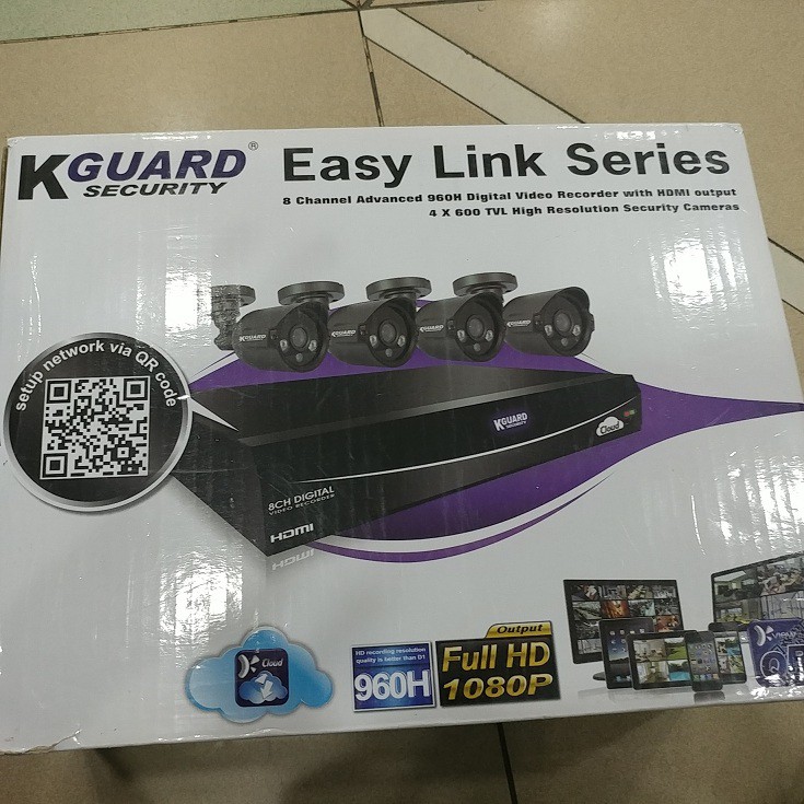 KGUARD 8 Channel DVR Kit Include 4 Camera