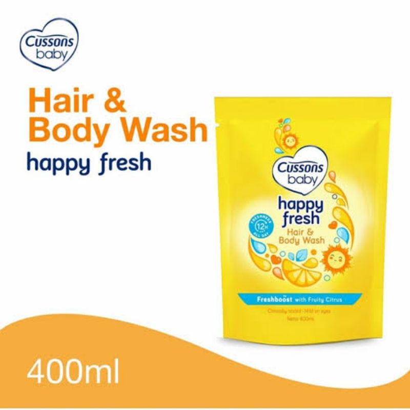 Cussons Baby Happy Fresh Hair &amp; Body Wash - Cusson Shampoo Sabun Mandi Bayi - Shampo Sabun 2in1