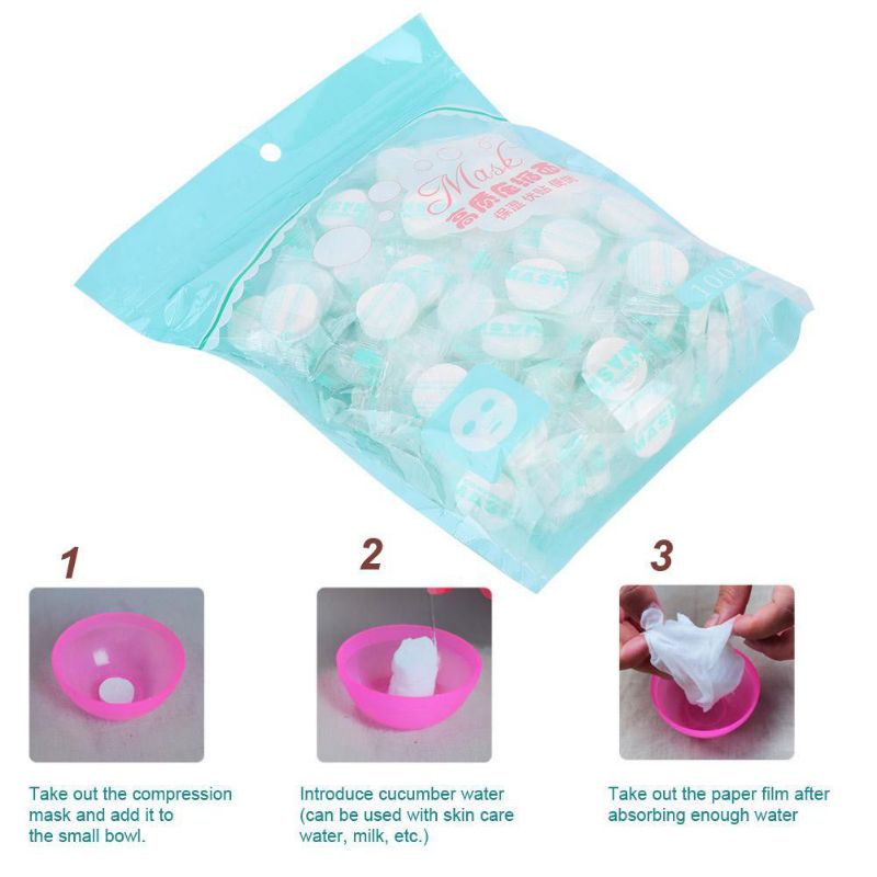 DIY COMPRESSED PAPER SHEET MASK/ TABLET MASK/ MASKER PERMEN