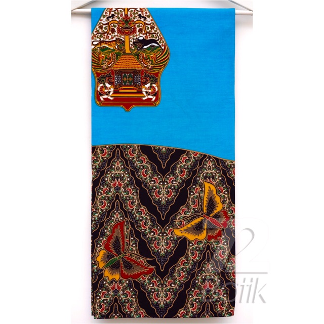 KAIN BATIK PREMIUM Bahan Katun Motif Wayang Kupu Warna Biru Hitam 725445 Cap 72 Jarik Jarit Samping Kebat Panjang Batik Katun Modern Premium Bahan Seragam Batik Pernikahan Kantor Keluarga Murah Kamen Jadi Batik Bali Lembaran