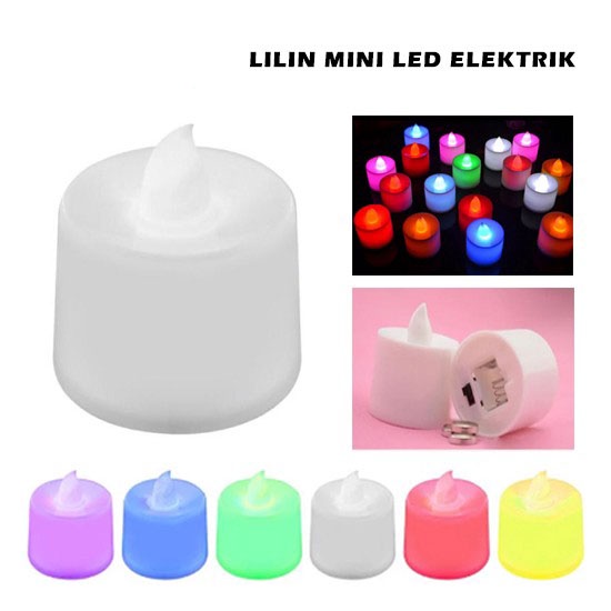 Lampu Tidur Lilin Elektrik Mini LED Candle Light Lampu Dekorasi Hias Portable Impor