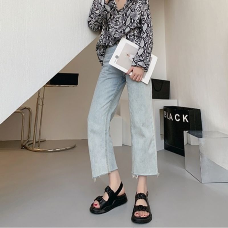 MYSTYLE Manda Korea Design Sandal Tali Fashion Wanita Import