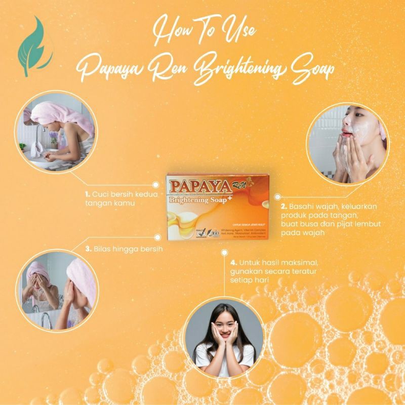 PAPAYA REN BRIGHTENING SOAP (SABUN PEMUTIH WAJAH)