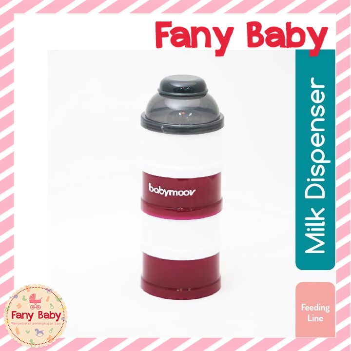 BABYMOOV - Milk Dispenser Cherry / Container Susu Bubuk Bayi / Botol Tempat Penyimpanan Bubuk Susu Bayi