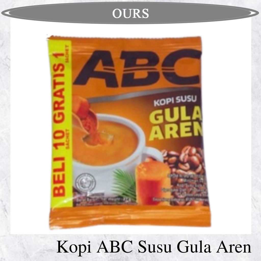 Jual Kopi Abc Susu Gula Aren Sachet Shopee Indonesia