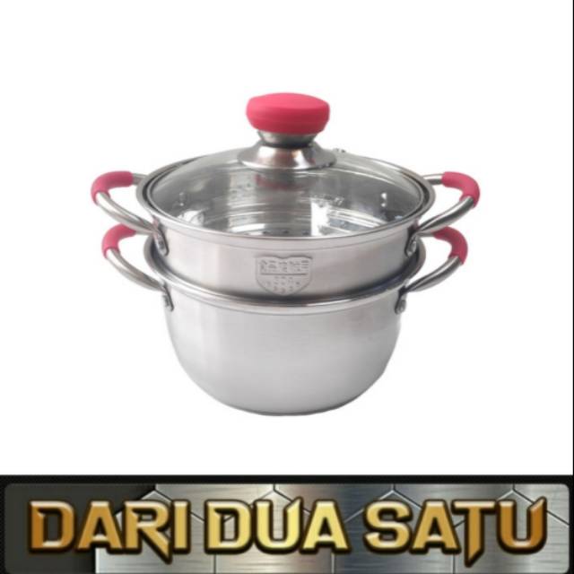 Panci Susun Steamer Kukus Stainless 304 18 cm