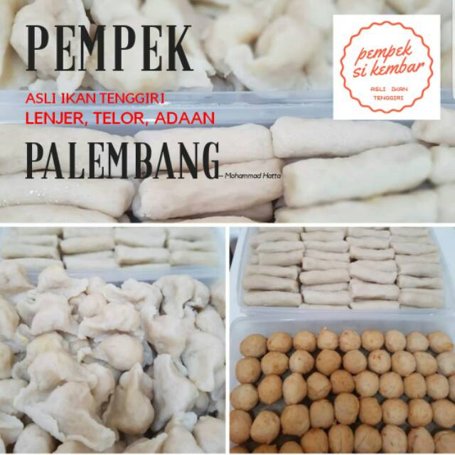 

Pempek asli Ikan Tenggiri isi 6 pcs (Frozen)