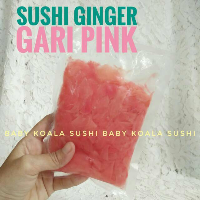 GARI PINK Acar Jahe Pink Manis 200 g Halal │ Gary Pink Import Ginger Pickled for Sushi │ Acar Jahe