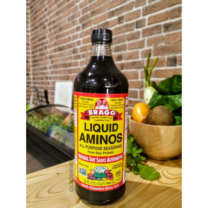 

BRAGG LIQUID AMINOS 32 OZ ( 946 ML) pengganti kecap asin (Soy Sauce)