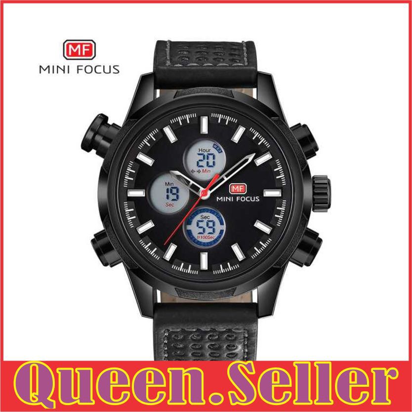 QS738 fashion pria jam tangan pria ORIGINAl MINI FOCUS Jam Tangan Analog Pria - MF0066G