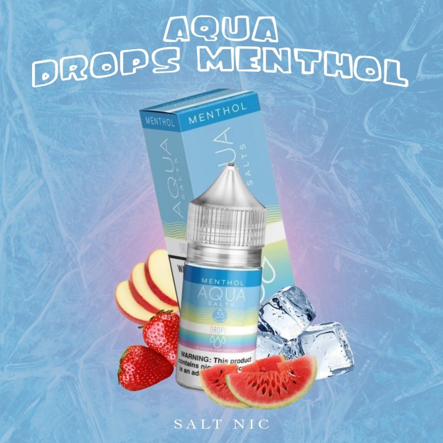 EJM Aqua Salt Nic 30ML Authentic Liquid Aqua Pure ice pure drops