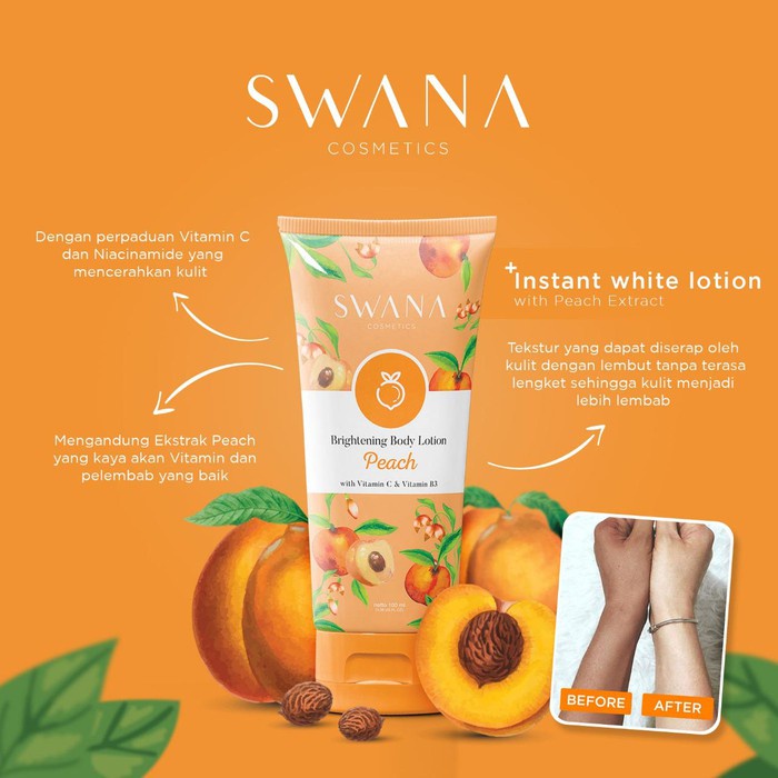 Hanasui Swana Body Lotion 100ml Brightening Body Lotion BPOM