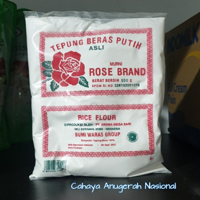 

Ketan-Beras-Tepung- Tepung Beras Rose Brand 500 Gram -Tepung-Beras-Ketan.