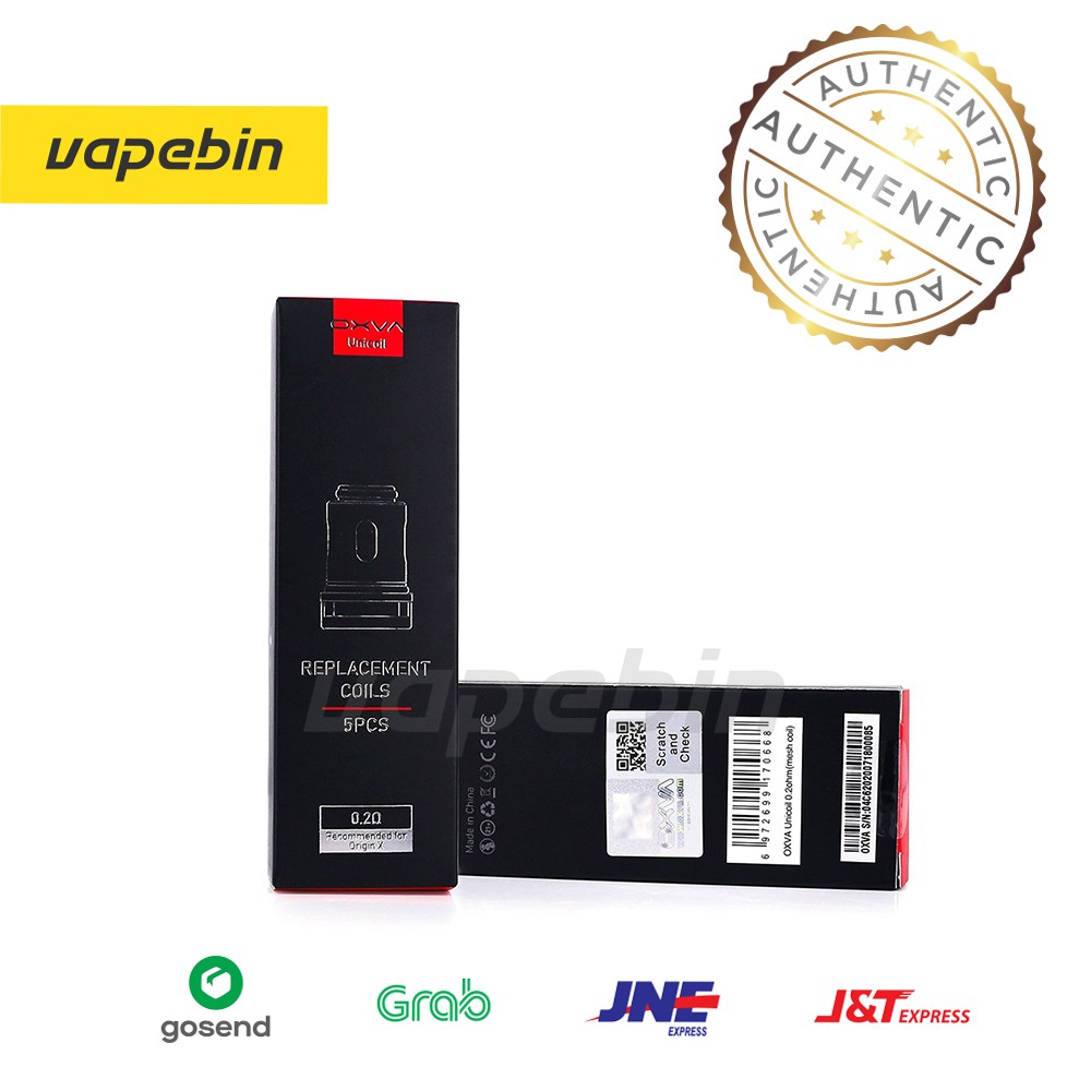 REPLACEMENT COIL OXVA ORIGIN X - OXVA UNICOIL 0.2 OHM FOR ORIGIN X
