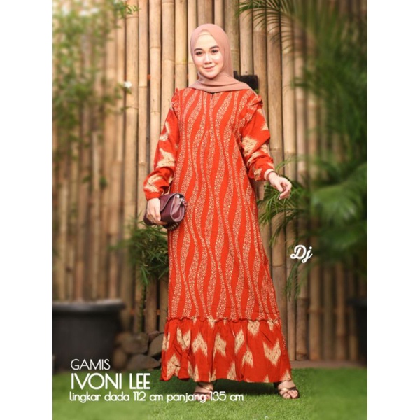 gamis daster batik rayon viscose model kekinian terbaru 2021 terkini