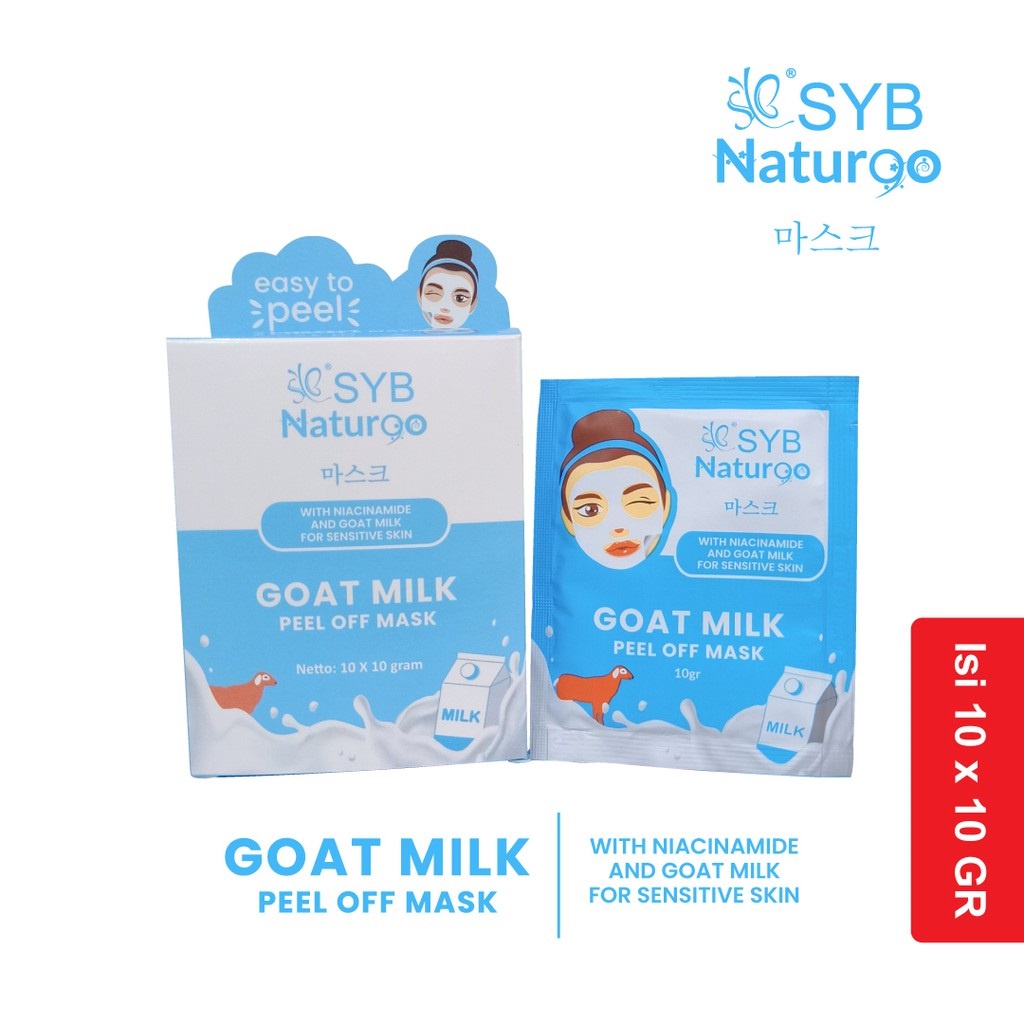 (BOX) SYB Natur90 Peel Off Mask | Masker Wajah Naturgo Peel Off BY AILIN