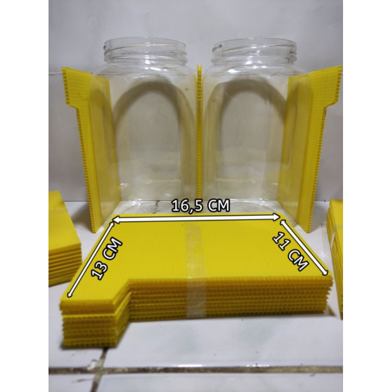 Sekat Cupang Infraboard 3mm uk toples 2 liter